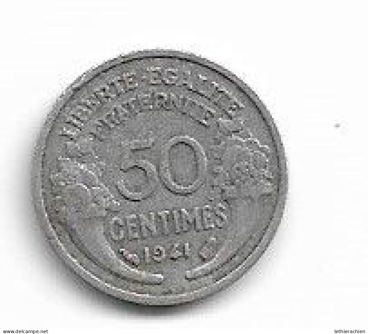 50  Centimes 1941 - Sonstige & Ohne Zuordnung