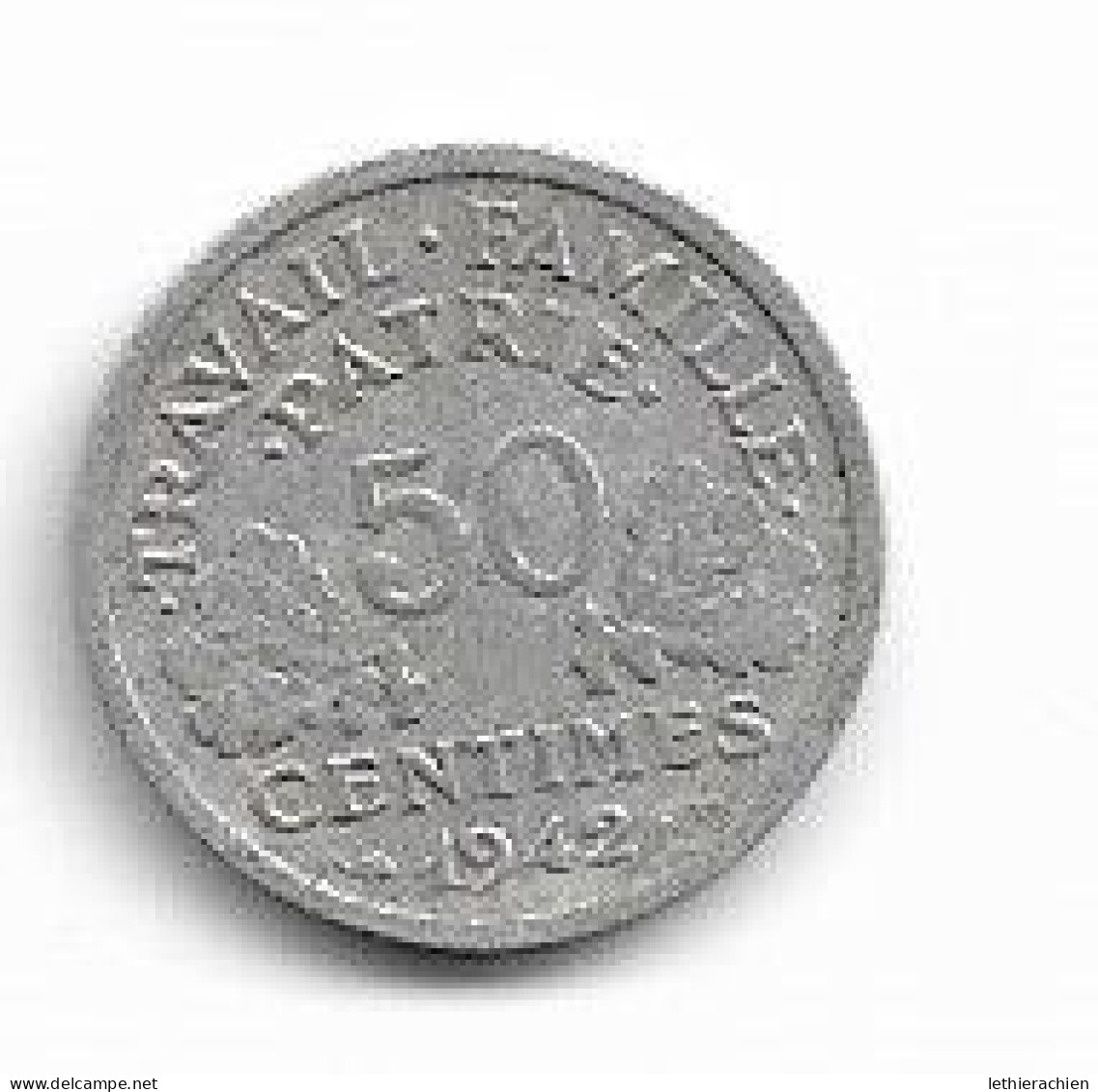 50  Centimes 1942 - Other & Unclassified