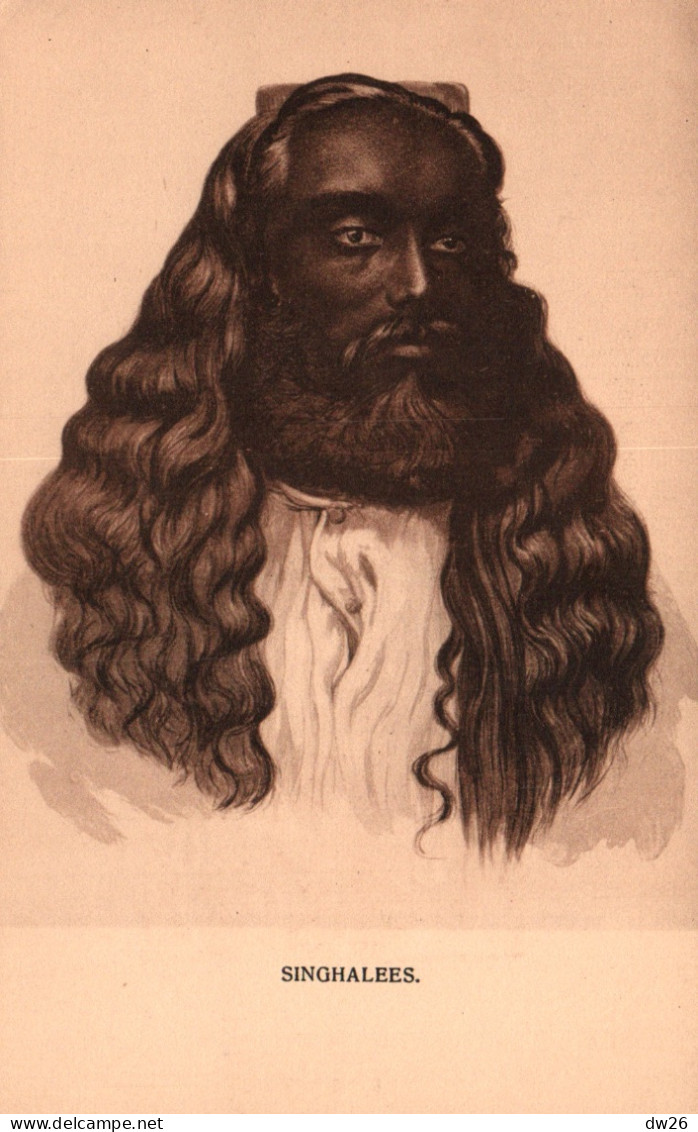 Ethnologie - Sri Lanka (Ceylan, Ceylon) Singhalees - Cinghalais, Cingalais, Illustration - Asia