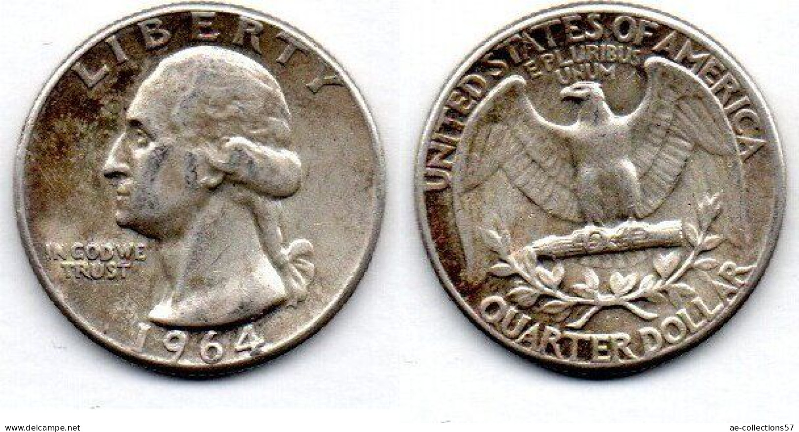 MA 21360 / USA 1/4 Dollar 1964 TTB - 1932-1998: Washington