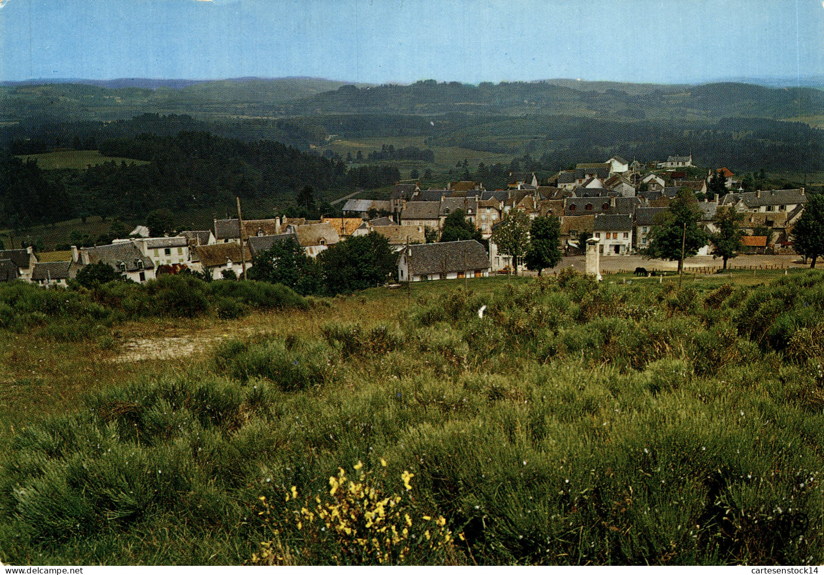 N°39457 Z -cpsm Aumont D'Aubrac -vue Générale- - Aumont Aubrac