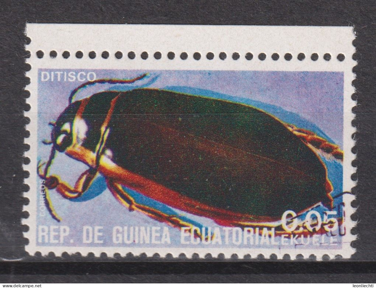 1978 Äquatorial-Guinea, Mi:GQ 1370°, Yt:GQ 115-A, Insekten, (Dytiscus Sp.) Ditisco - Guinée Equatoriale