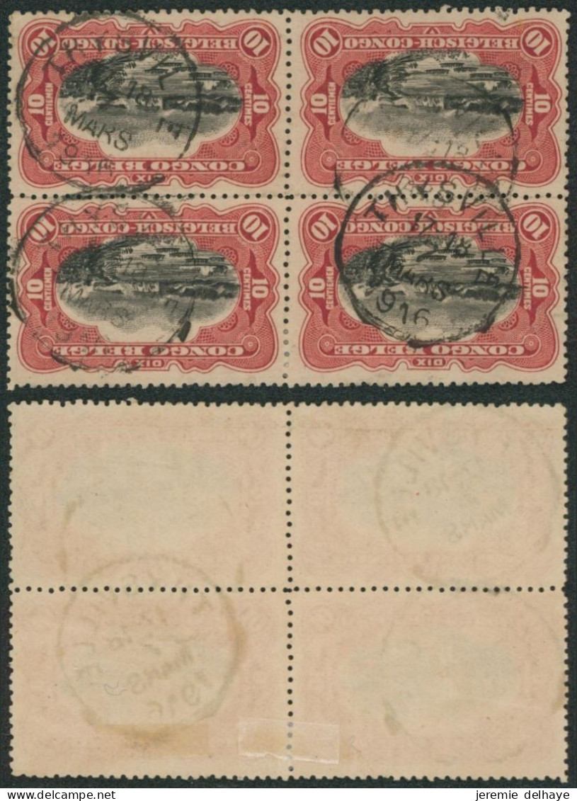 Congo Belge - Mols : N°65 En Bloc De 4 Obl Simple Cercle "Thysville". Superbe ! - Used Stamps