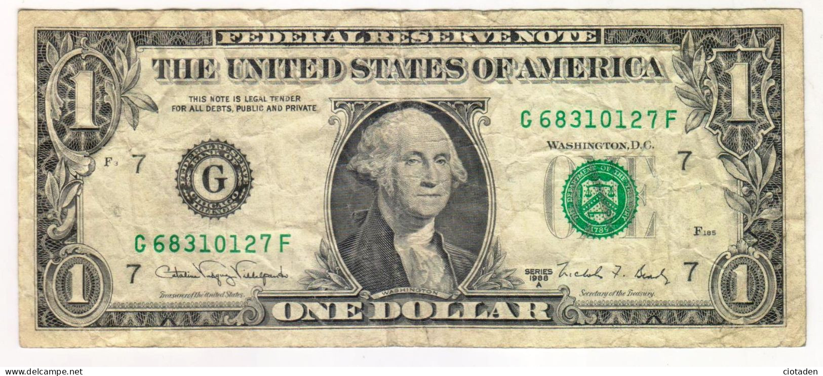 USA - Billet De 1 Dollar - 1988A - Autres - Amérique