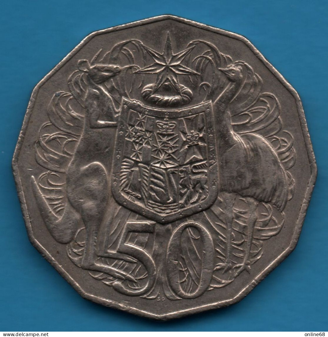 AUSTRALIA 50 CENTS 1979 KM# 68  Kangourou - émeu - 50 Cents