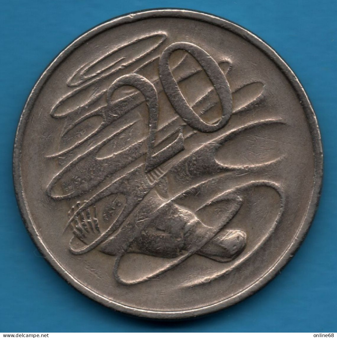 AUSTRALIA 20 CENTS 1967 KM# 66  Ornithorhynchus - 20 Cents