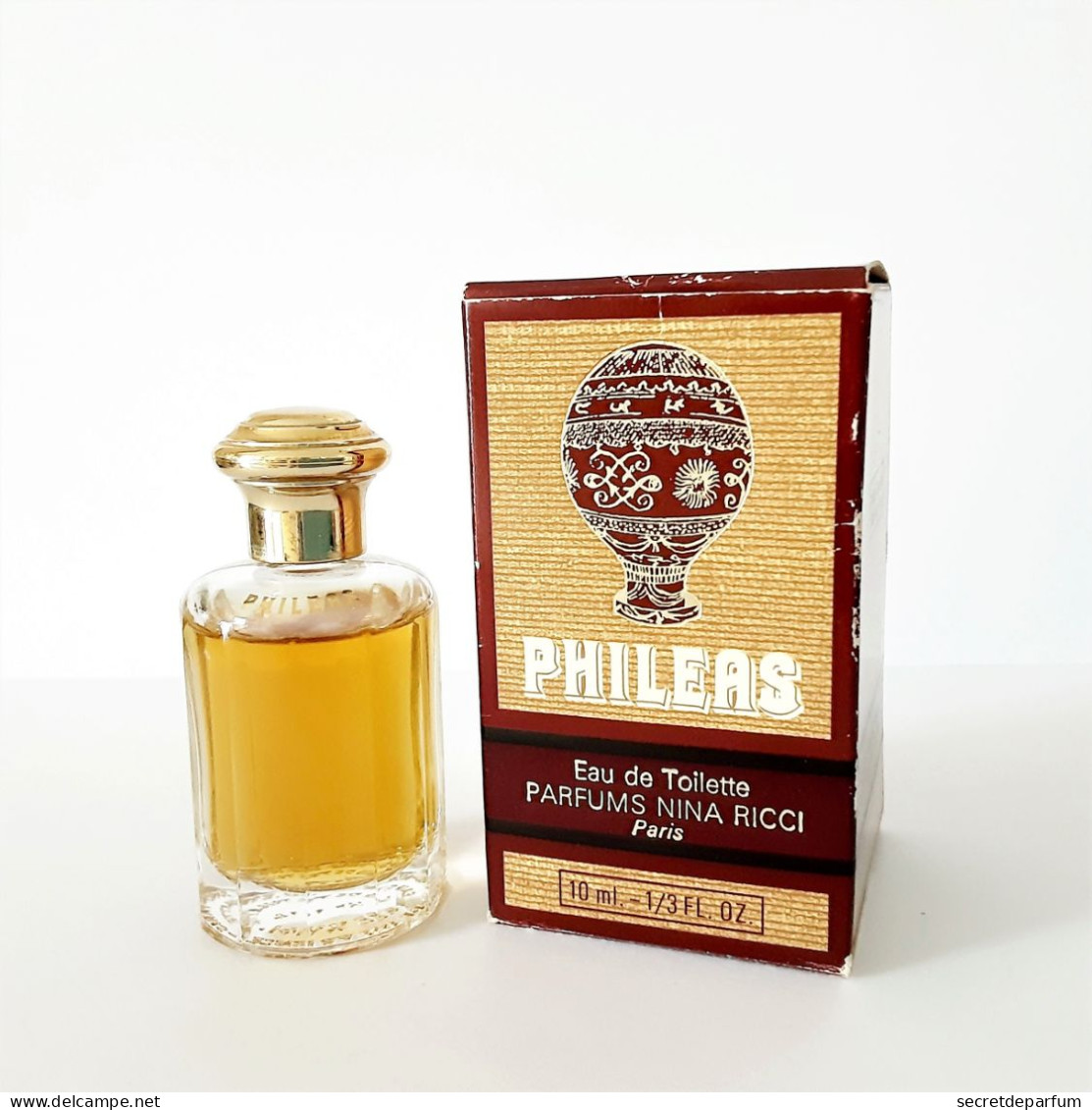 Miniatures De Parfum  PHILEAS  De NINA RICCI   EDT  10 Ml + Boite - Miniatures Hommes (avec Boite)