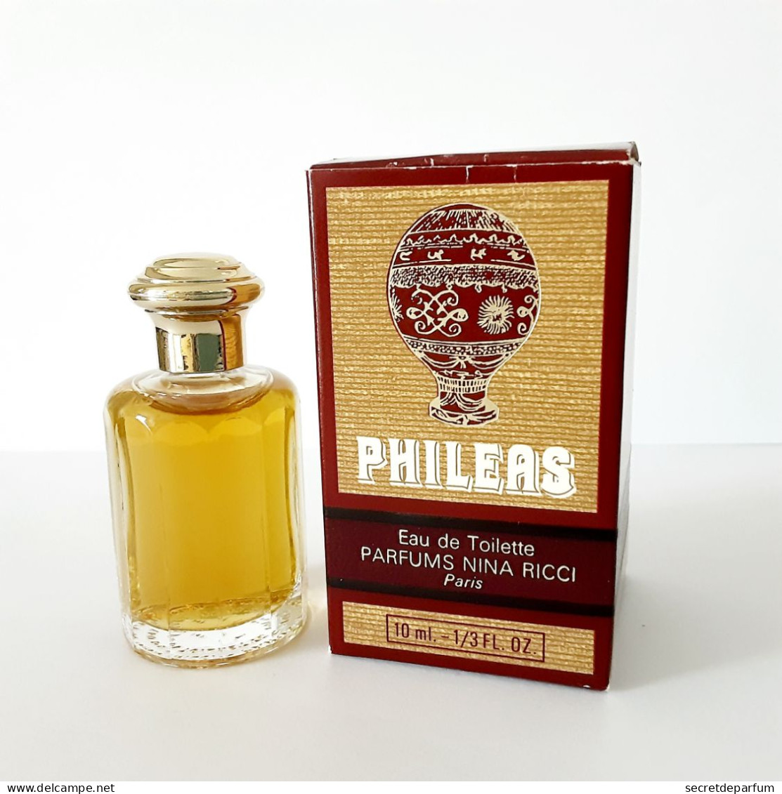 Miniatures De Parfum  PHILEAS  De NINA RICCI   EDT  10 Ml + Boite - Miniatures Hommes (avec Boite)