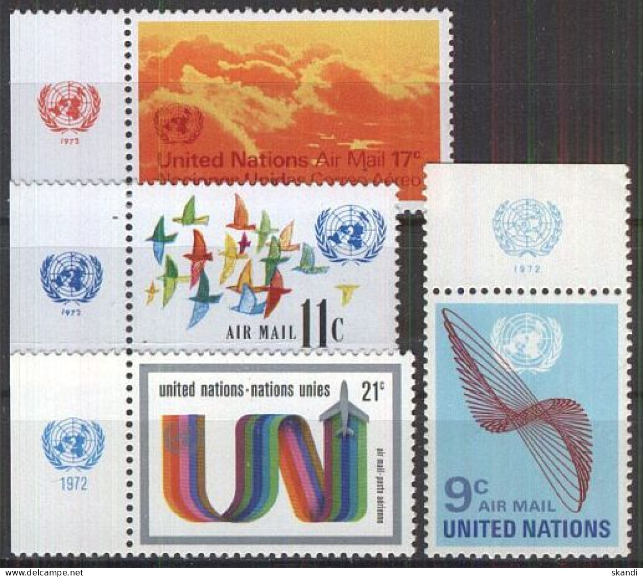 UNO NEW YORK 1972 Mi-Nr. 245/48 ** MNH - Neufs