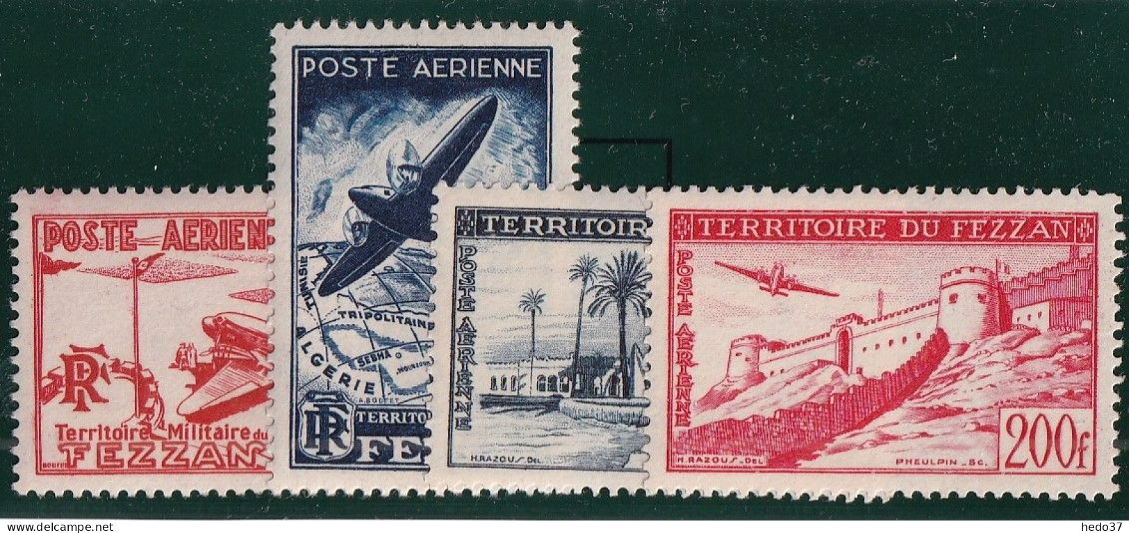 Fezzan Poste Aérienne N°4/7 - Neuf ** Sans Charnière - TB - Unused Stamps