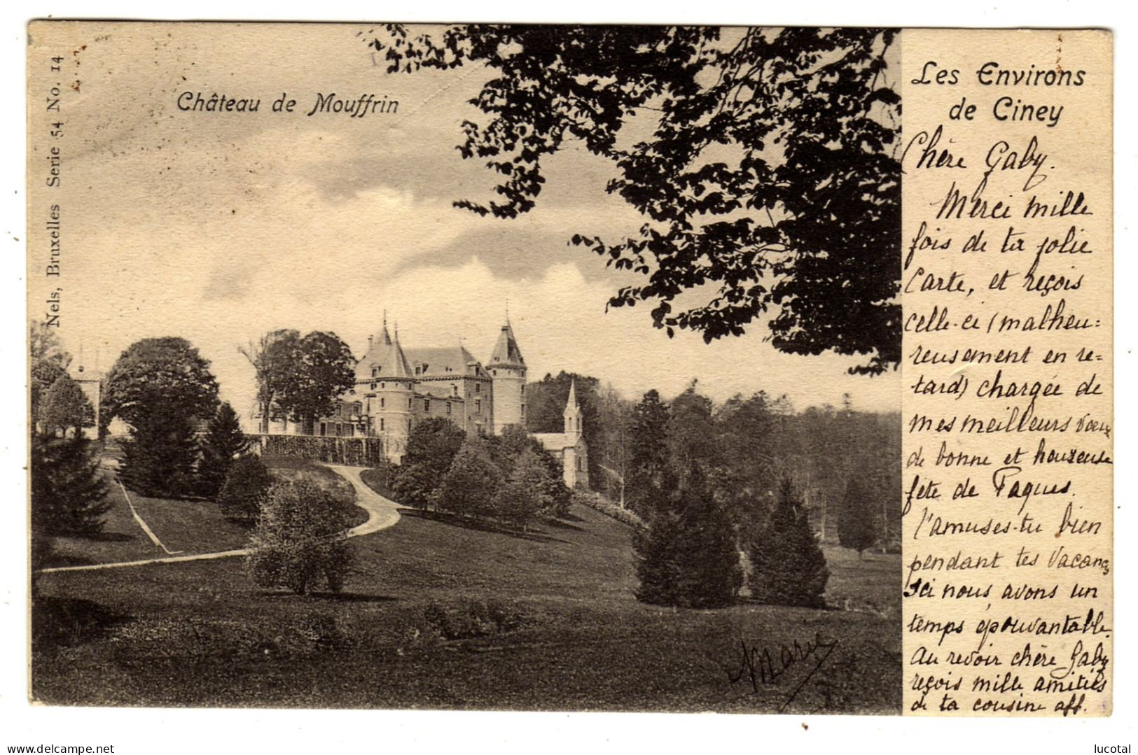 Hamois - Chateau De Mouffrin - 1904 - Editeur Nels Serie 54 N°14 - Hamois
