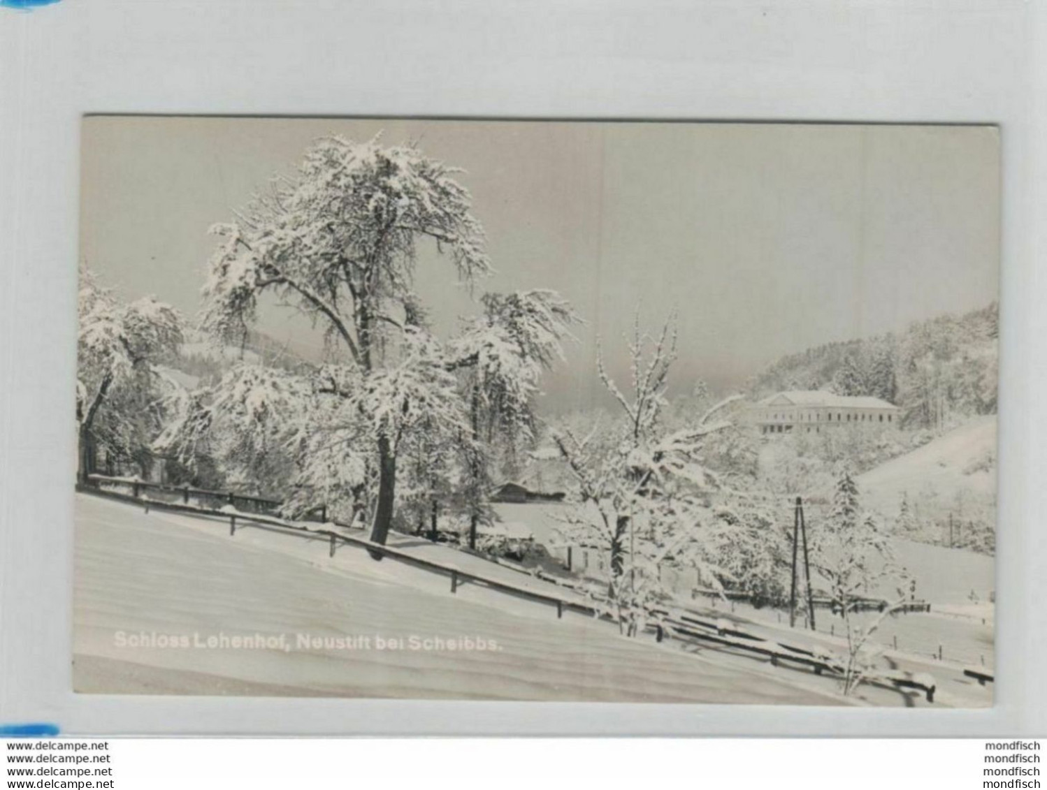 Neustift Bei Scheibbs Im Winter 1950 - Schloss Lehenhof - Scheibbs