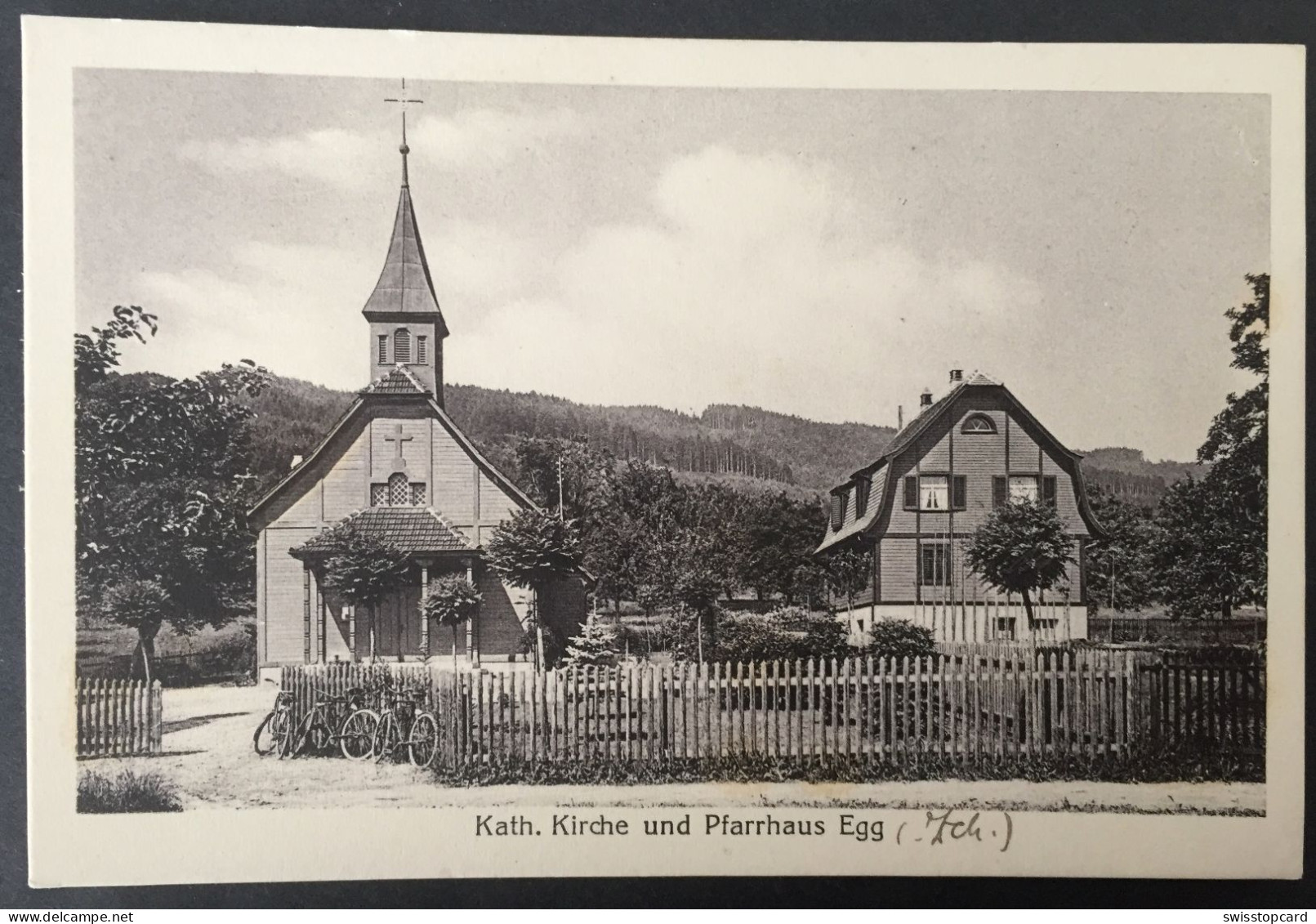 EGG Kath. Kirche Und Pfarrhaus Um 1905 - Egg