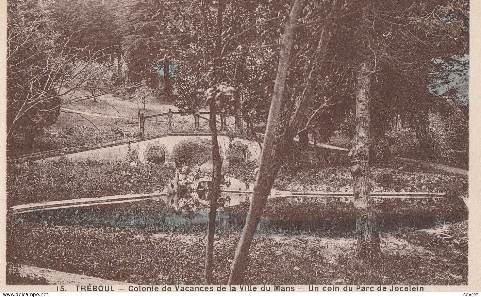 TREBOUL. - Colonie De Vacances De La Ville Du Mans - Un Coin Du Parc De Jocelein - Tréboul