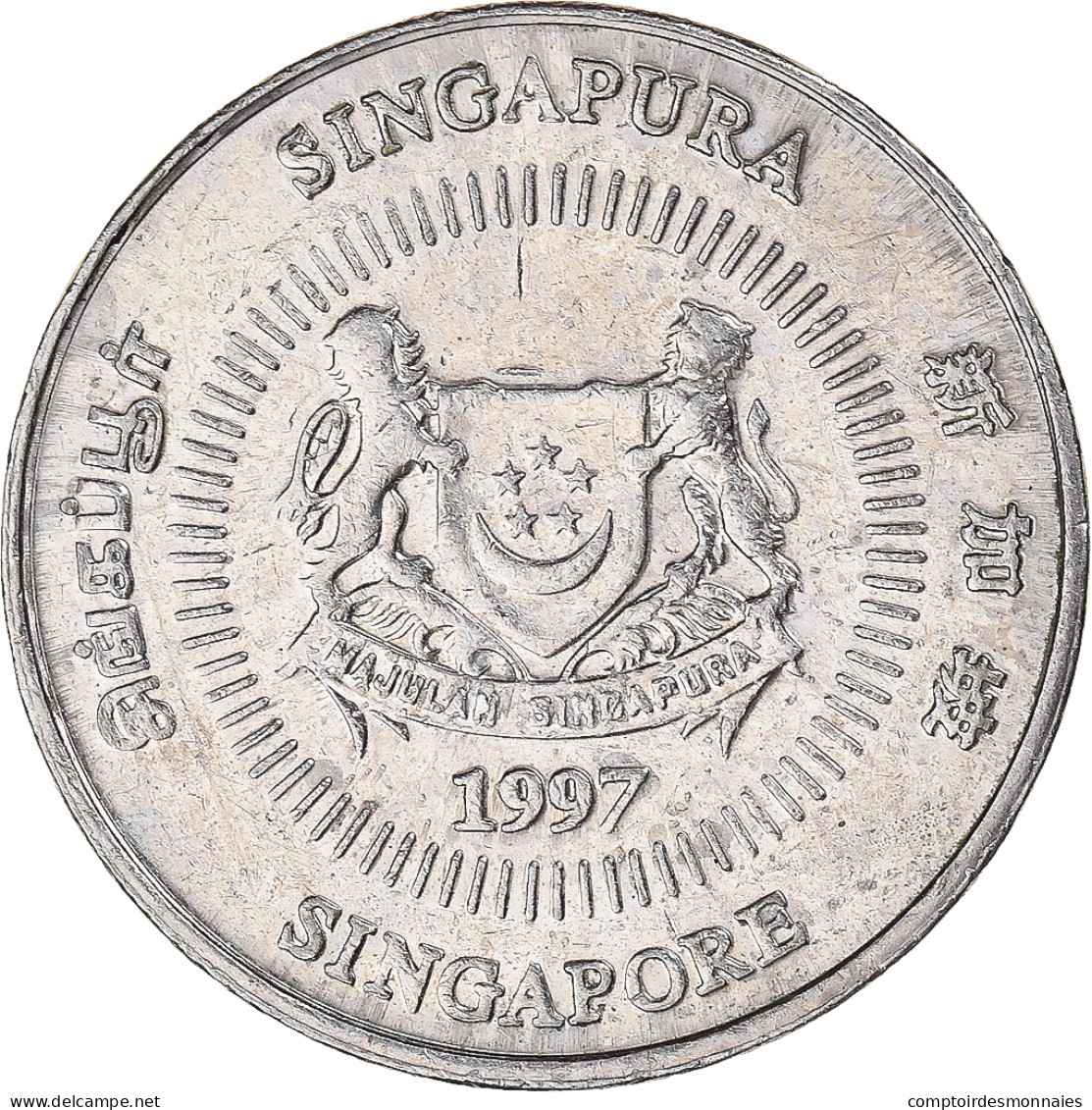 Monnaie, Singapour, 50 Cents, 1997 - Singapour