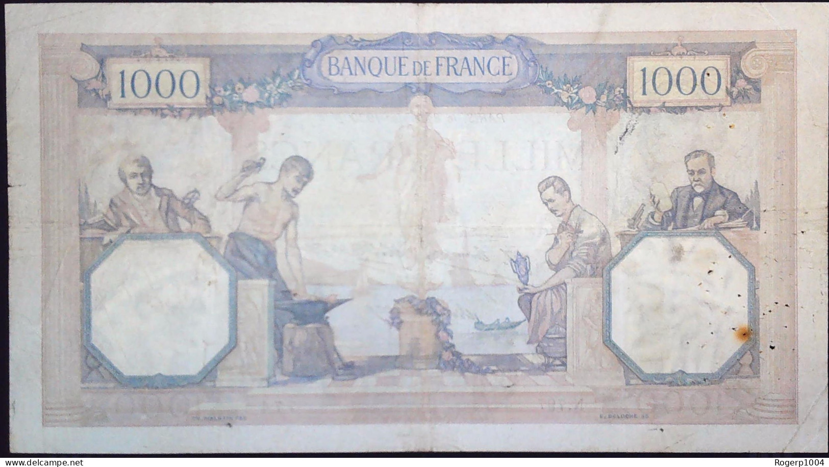 FRANCE * 1000 Francs * Cérès & Mercure * Date 08/01/1930 * État TB+ * Fay. 37.04 * - 1 000 F 1927-1940 ''Cérès Et Mercure''