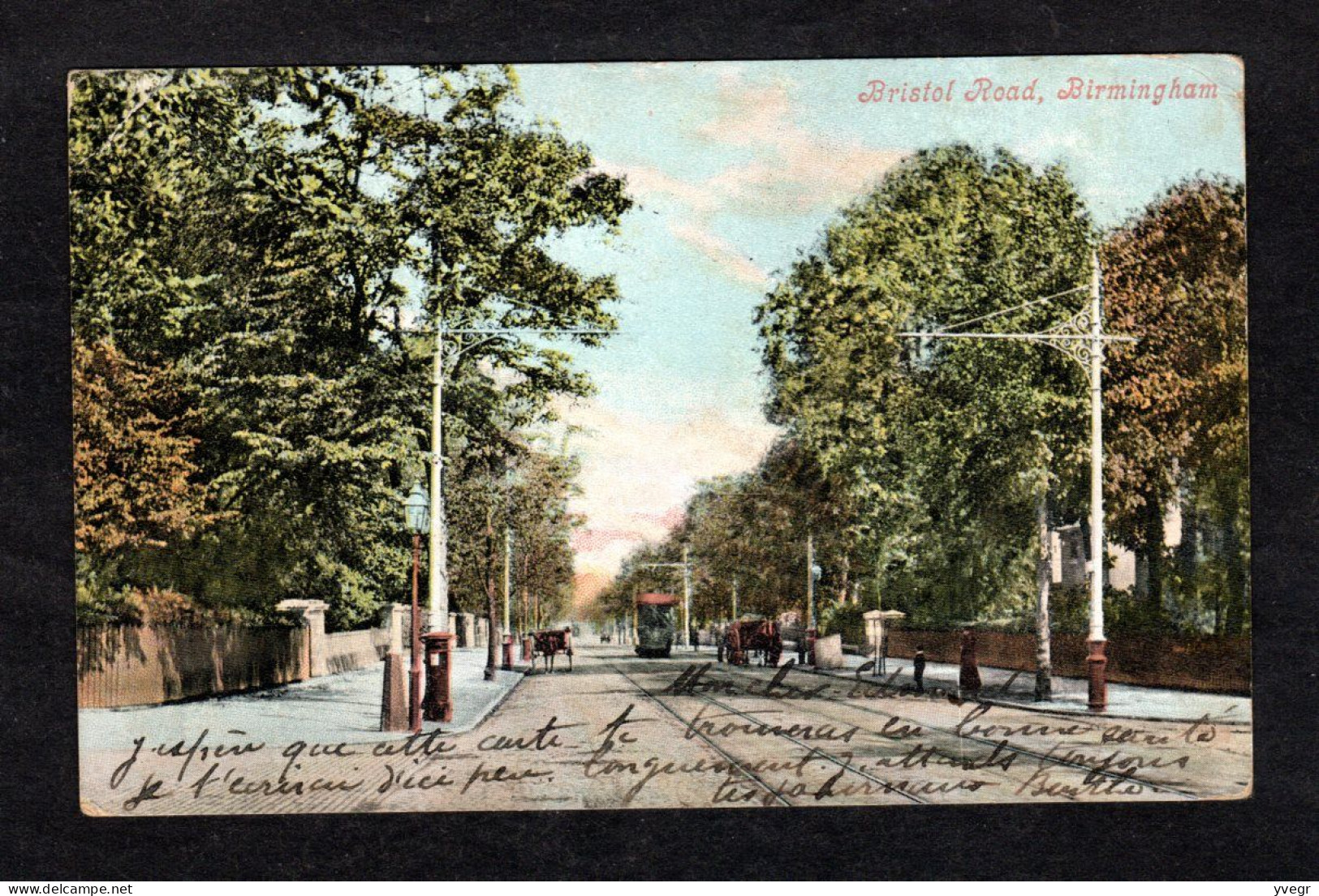 Angleterre - BIRMINGHAM -  BRISTOL Road Animée ( Postée En 1905 ) (Valentine's Séries) Tramway, Tombereaux - Birmingham