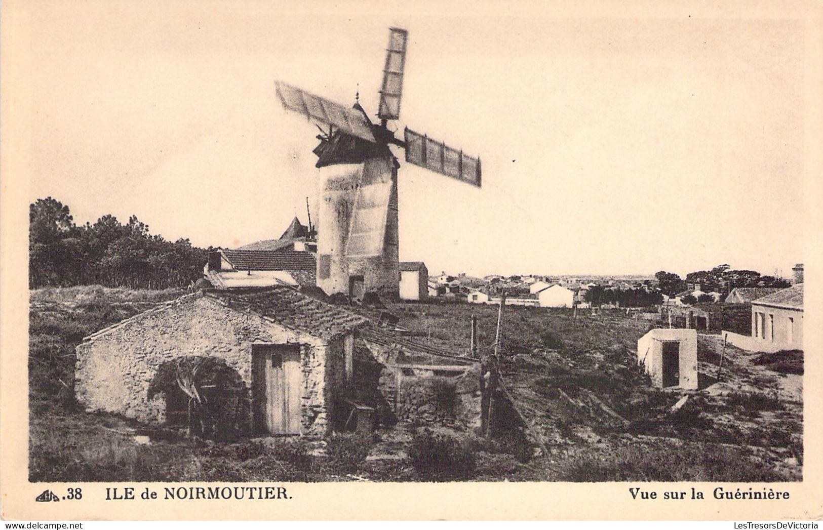 FRANCE - 85 - ILE De NOIRMOUTIER - Vue Sur La Guérinière - Edition L Laubignat - Carte Postale Ancienne - Ile De Noirmoutier