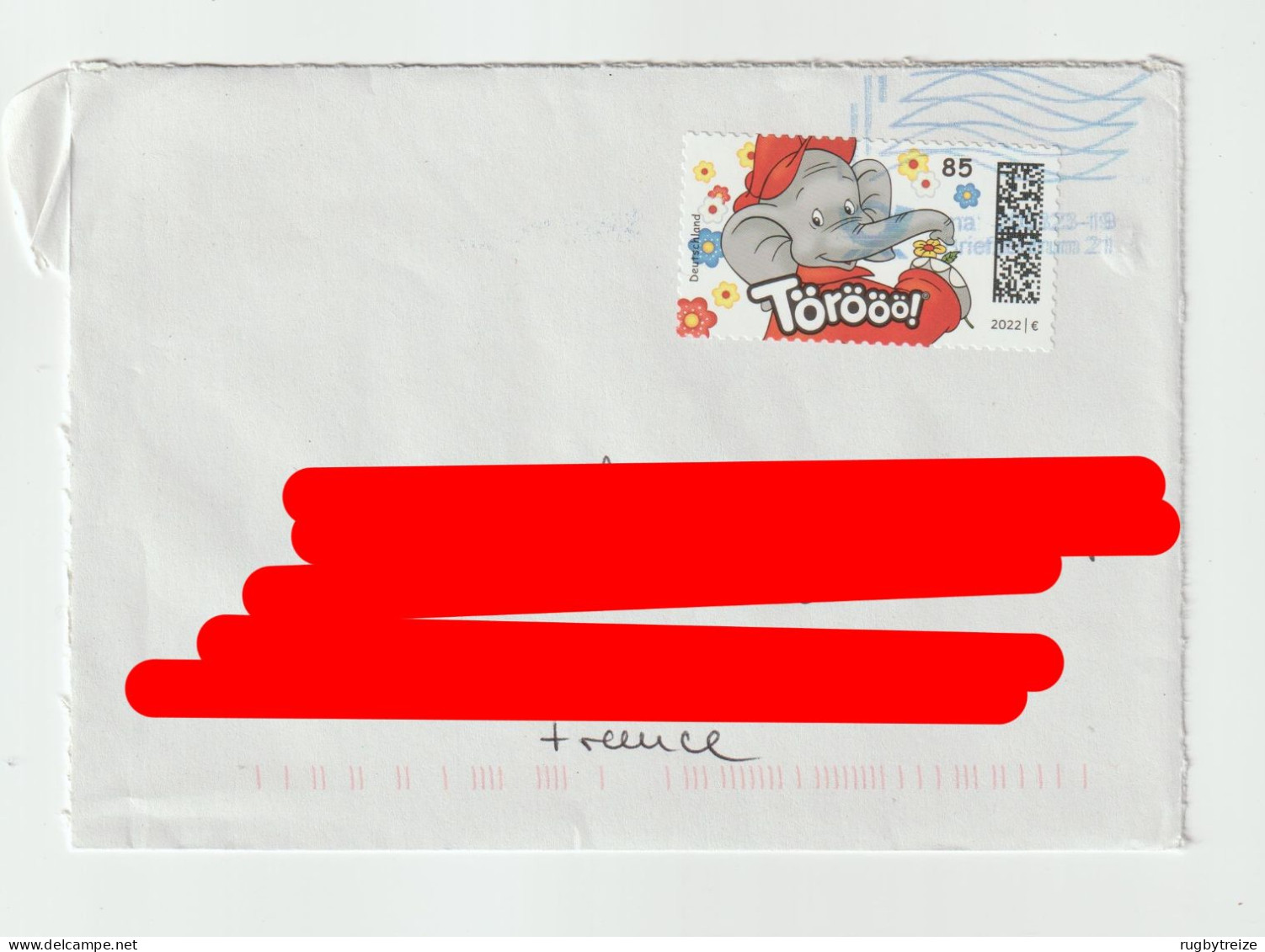 6393 LETTRE COVER ALLEMAGNE DEUTSCHLAND Törööö TOROOO ELEPHANT - Brieven En Documenten