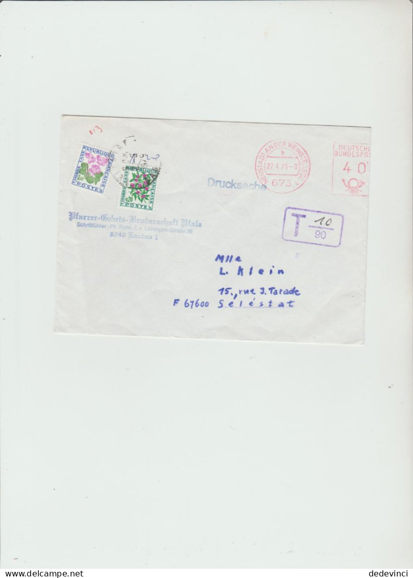 Lettre Allemagne Pour La France Avec Taxe - 1960-.... Used