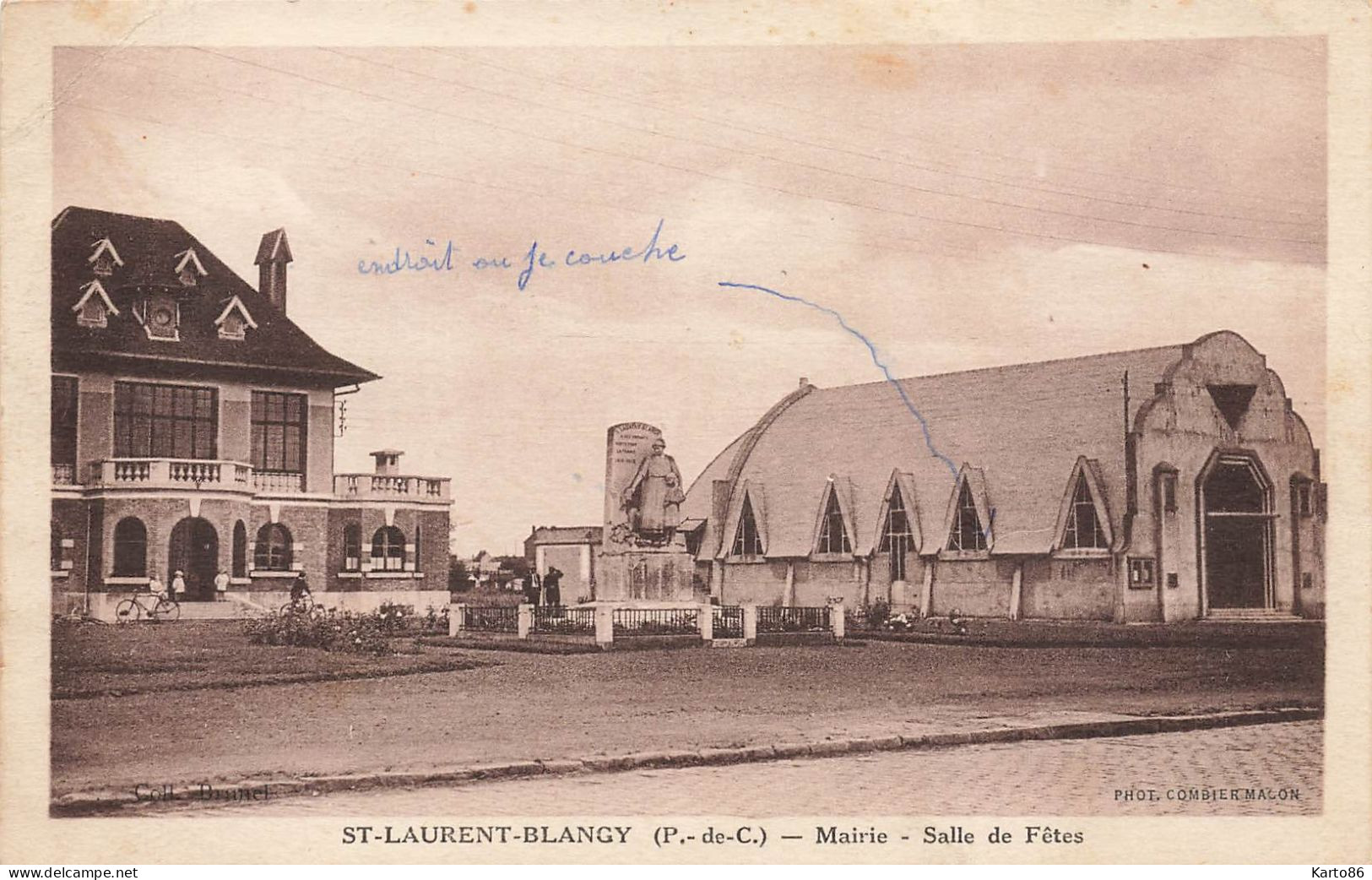 St Laurent Blangy * Rue , Mairie Et Salle Des Fêtes Du Village - Saint Laurent Blangy