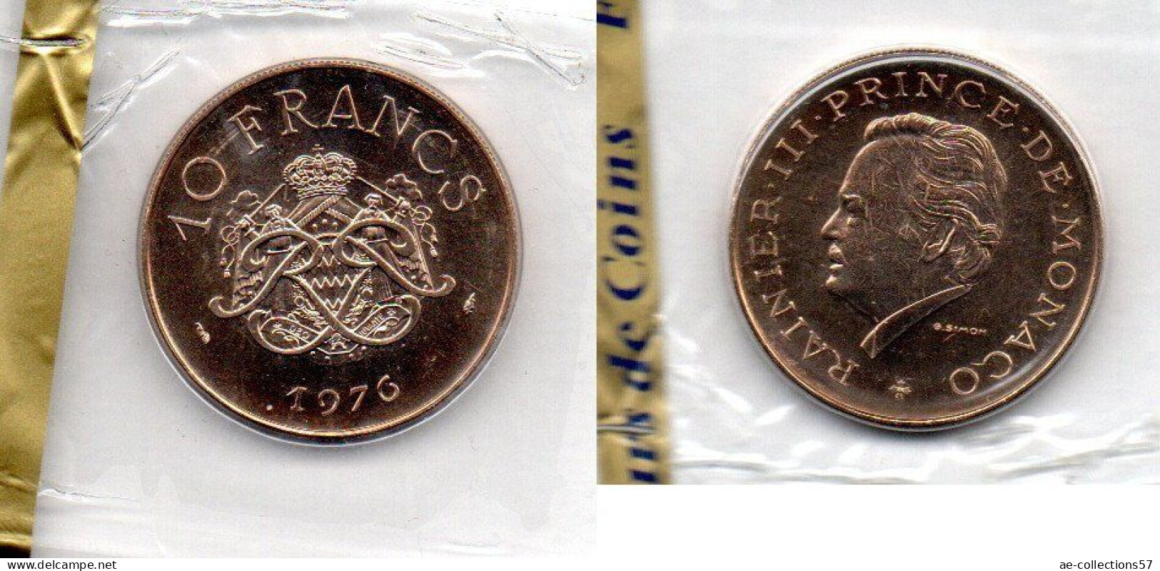 MA 21415 / Monaco 10 Francs 1976 FDC - 1960-2001 Nouveaux Francs