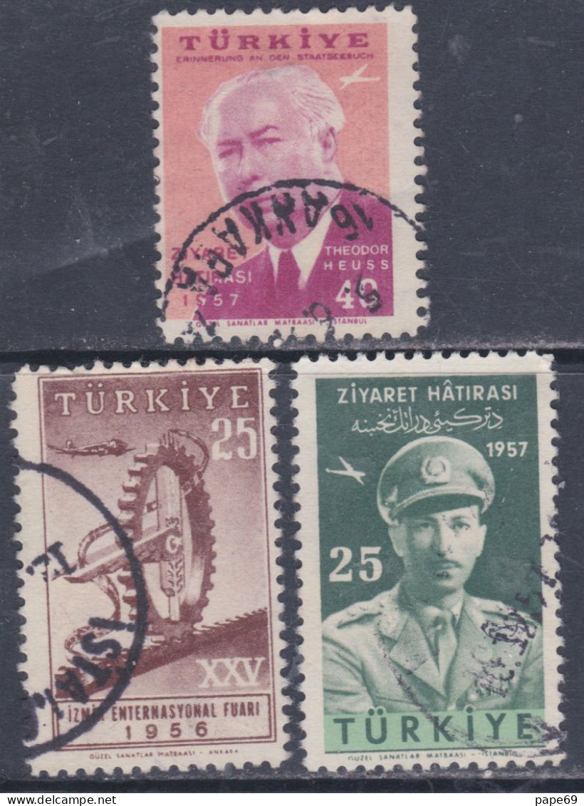 Turquie P. A. N° 34 + 37 + 38 O  Les 3 Valeurs Oblitérées Sinon TB - Poste Aérienne