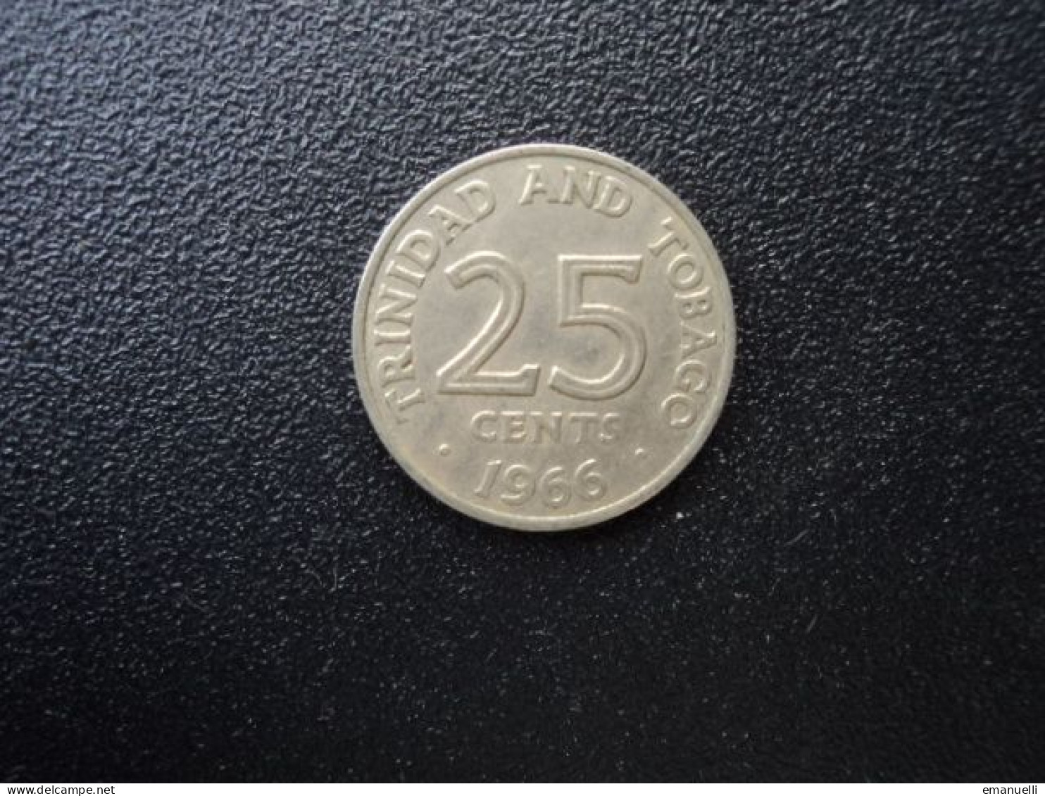 TRINITÉ ET TOBAGO * : 25 CENT  1966    KM 4     SUP - Trinidad Y Tobago