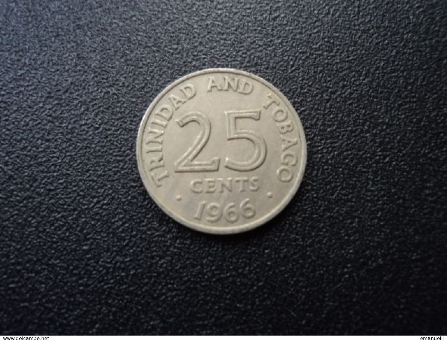 TRINITÉ ET TOBAGO * : 25 CENT  1966    KM 4     SUP - Trinidad Y Tobago