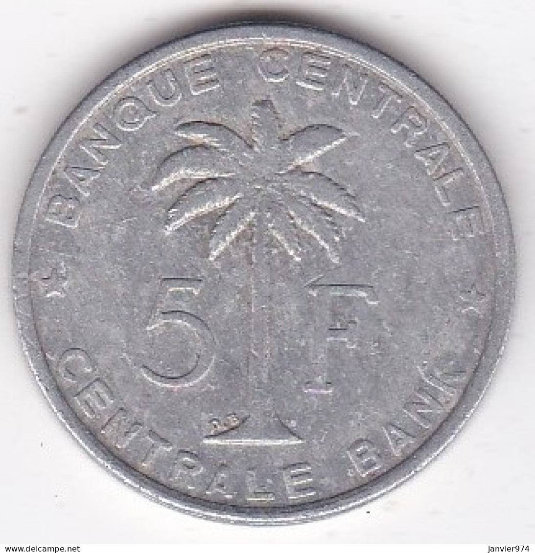 Congo Belge Et Ruanda-Urundi 5 Francs 1956 DB , En Aluminium, KM# 3 - 1951-1960: Boudewijn I