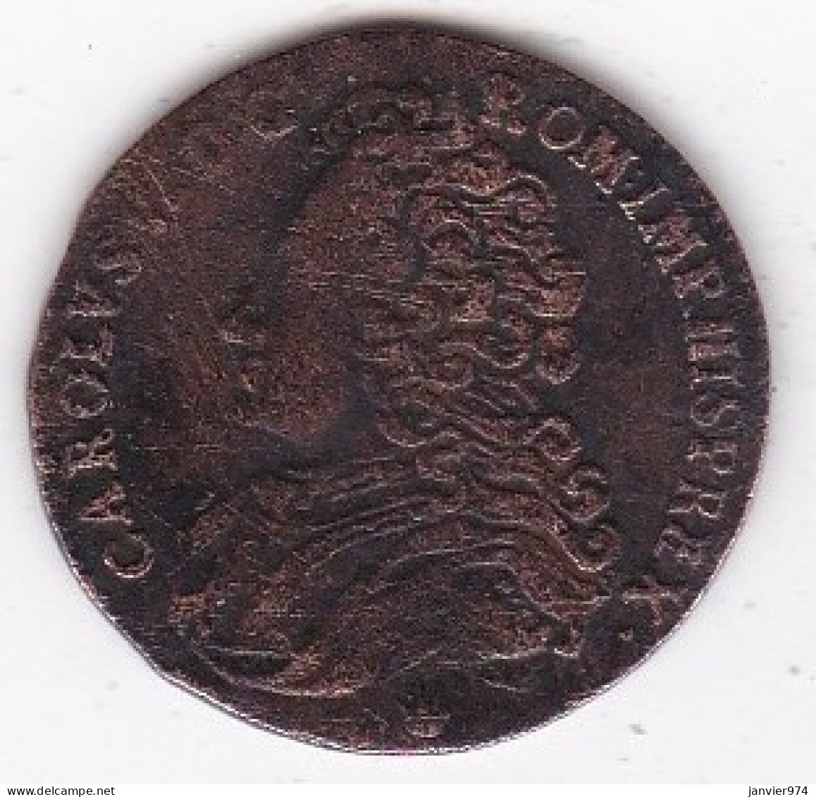 Duché De Brabant, 1 Liard 1712 Anvers , Charles VI , En Cuivre, Schön DM# 30 - 1714-1794 Österreichische Niederlande