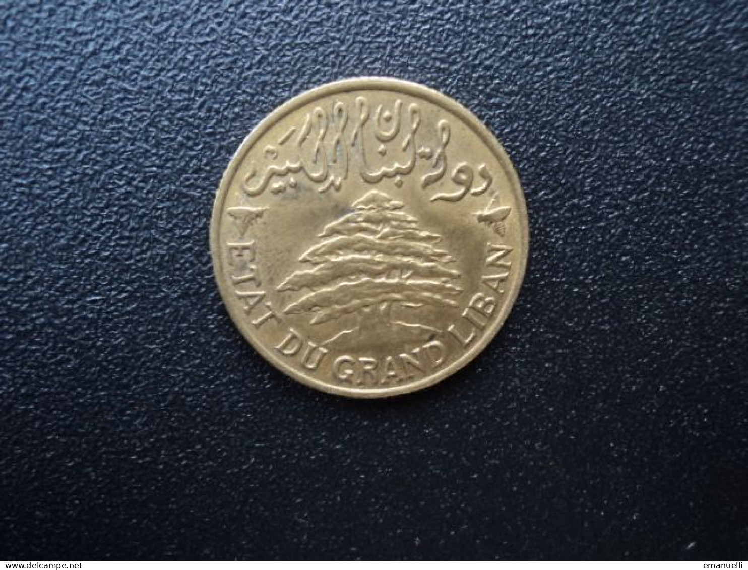 LIBAN SOUS MANDAT FRANÇAIS * : 5 PIASTRES  1925  G.27 / KM 5.2    SUP - Lebanon