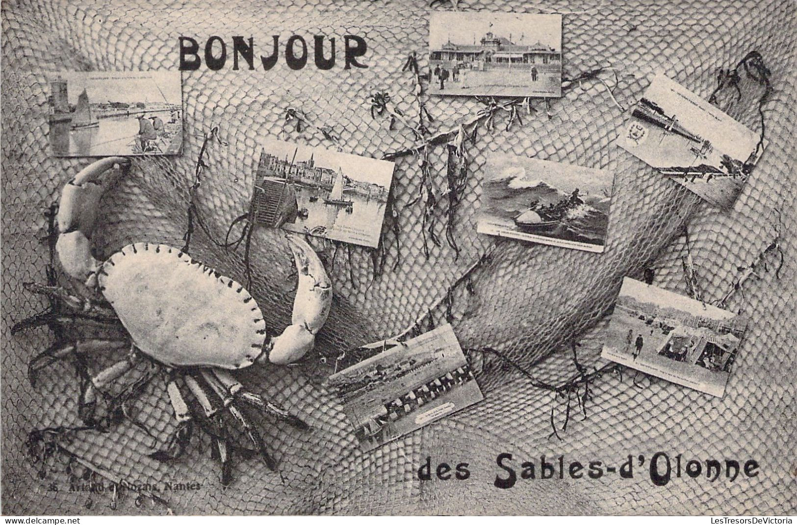 FRANCE - 85 - BONJOUR Des Sables D'Olonne - Multivues - Carte Postale Ancienne - Sonstige & Ohne Zuordnung