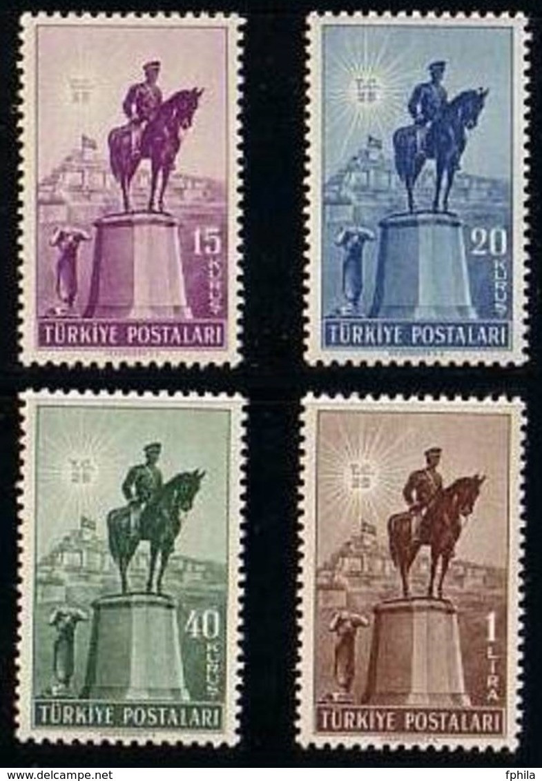 1948 TURKEY THE 25TH ANNIVERSARY OF THE REPUBLIC OF TURKEY MNH ** - Unused Stamps