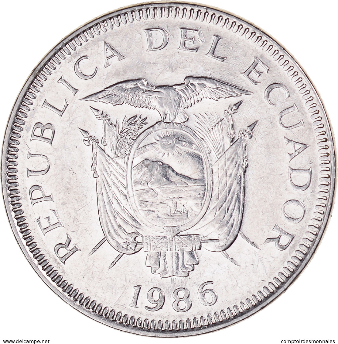 Monnaie, Équateur, Sucre, Un, 1986 - Ecuador