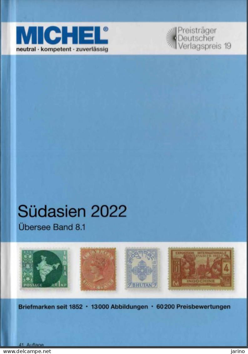 Michel 2022 DVD South Asia India, Pakistan, Afghanistan, Maldives, Sri Lanka, Nepal, Myanmar,..1,89 MB,1033 Pages - Allemand