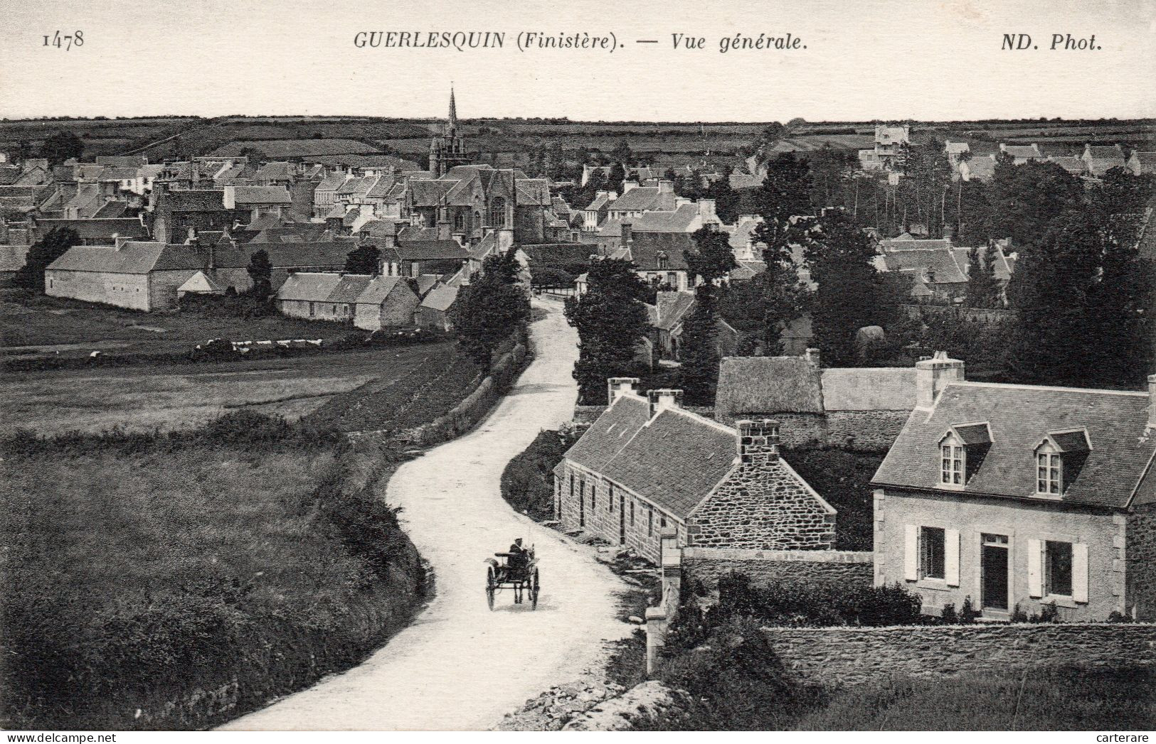 29,FINISTERE,GUERLESQUIN,IL Y A 100 ANS - Guerlesquin