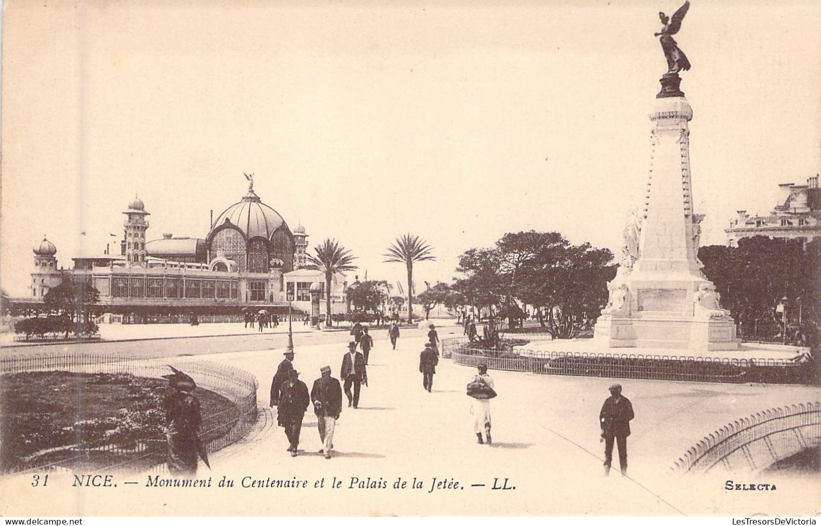 FRANCE - 06 - NICE - Monument Du Centenaire Et Le Palais De La Jetée - LL - Carte Postale Ancienne - Monuments, édifices