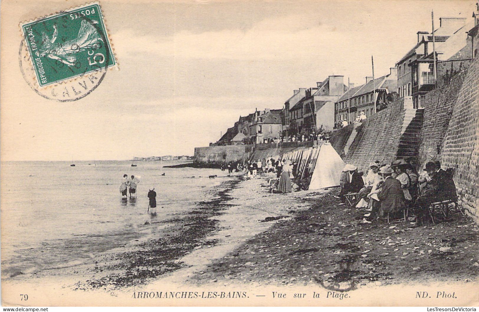 FRANCE - 14 - ARROMANCHES - Vue Sur La Plage - Carte Postale Ancienne - Arromanches