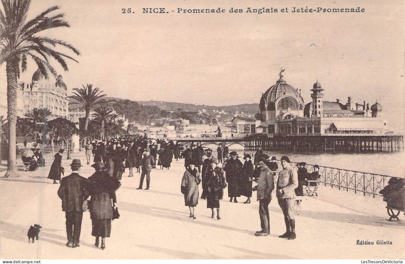 FRANCE - 06 - NICE - Promenade Des Anglais Et Jetée Promenade - Edition Giletta - Carte Postale Ancienne - Sonstige & Ohne Zuordnung