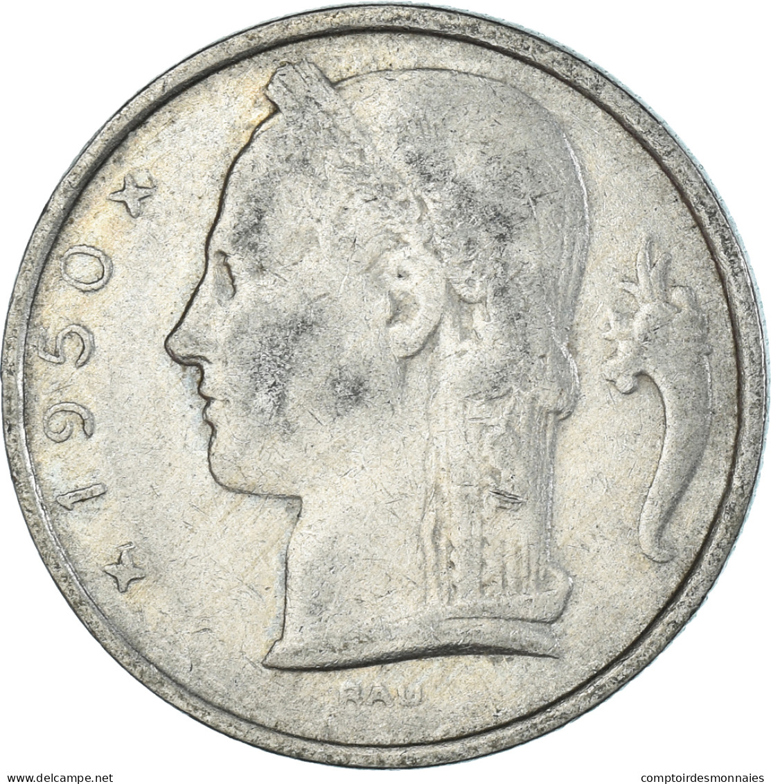 Monnaie, Belgique, 5 Francs, 1950 - 5 Franc