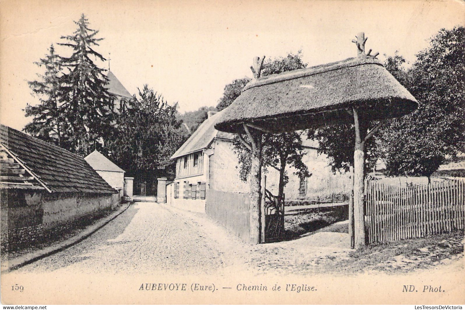 FRANCE - 27 - AUBEVOYE - Chemin De L'église - Carte Postale Ancienne - Aubevoye