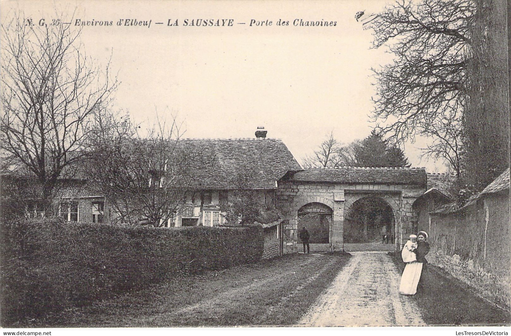 FRANCE - 27 - LA SAUSSAYE - Porte Des Chanoines - Carte Postale Ancienne - Otros & Sin Clasificación