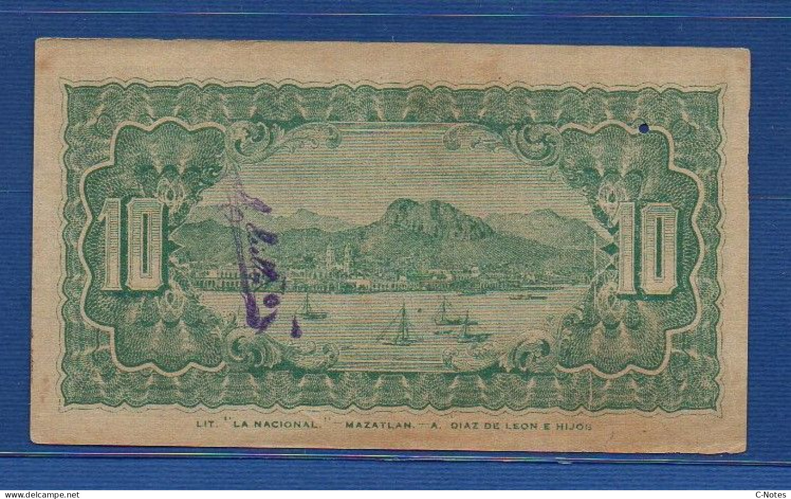 MEXICO - Guaymas - P.S. 1058 – 10 Centavos 1914 XF/AU, S/n D 631215 - Mexico