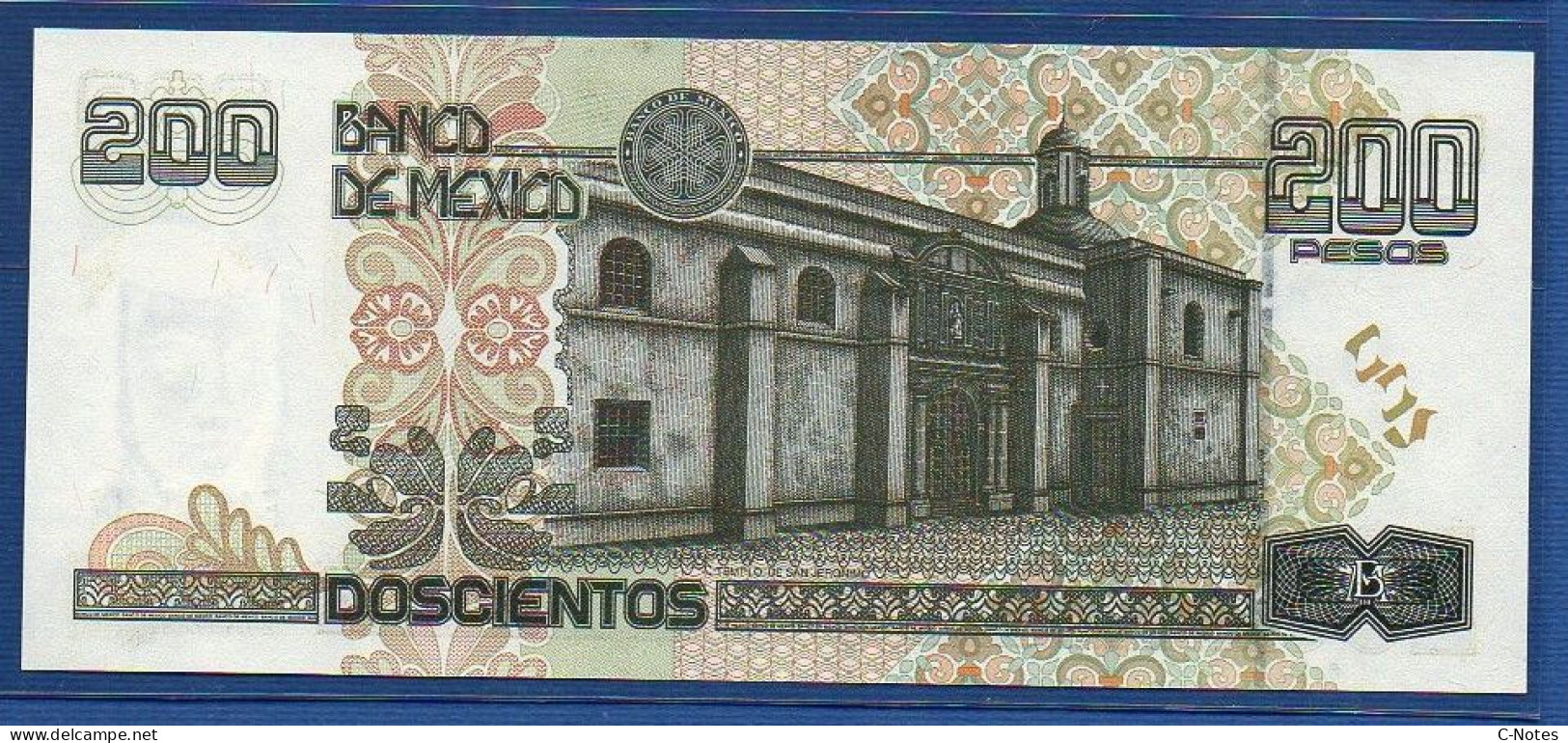 MEXICO - P.109c – 200 Pesos 1998 UNC, S/n Q F8007112 - Mexique