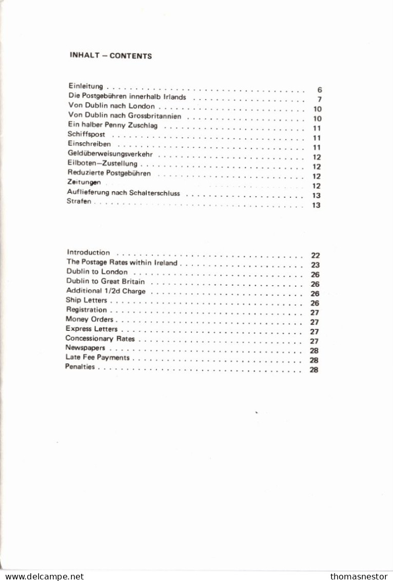 Irish Postal Rates Before 1840 By F.E. Dixon An FAI Publication Band 7, With Listing In Both German And English - Préphilatélie