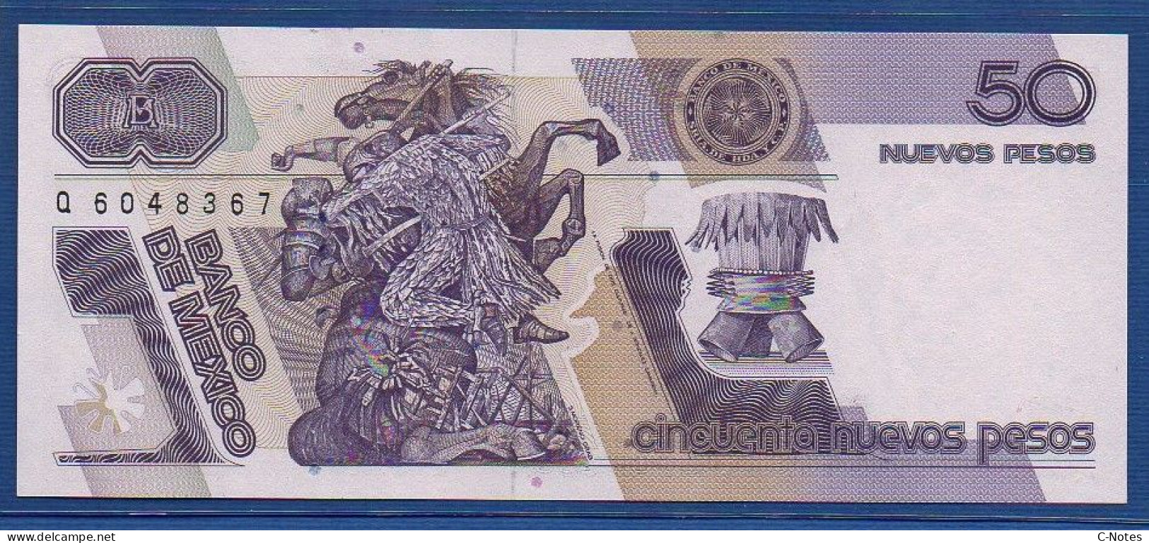 MEXICO - P. 97 – 50 Nuevos Pesos 1992 UNC, S/n H Q6048367 - Mexique