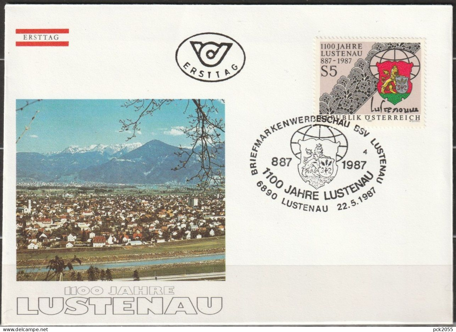 Österreich 1987 FDC Mi-Nr.1885 1100 Jahre Lustenau ( ö 436) Versandkosten 1,00€-1,20€ - FDC