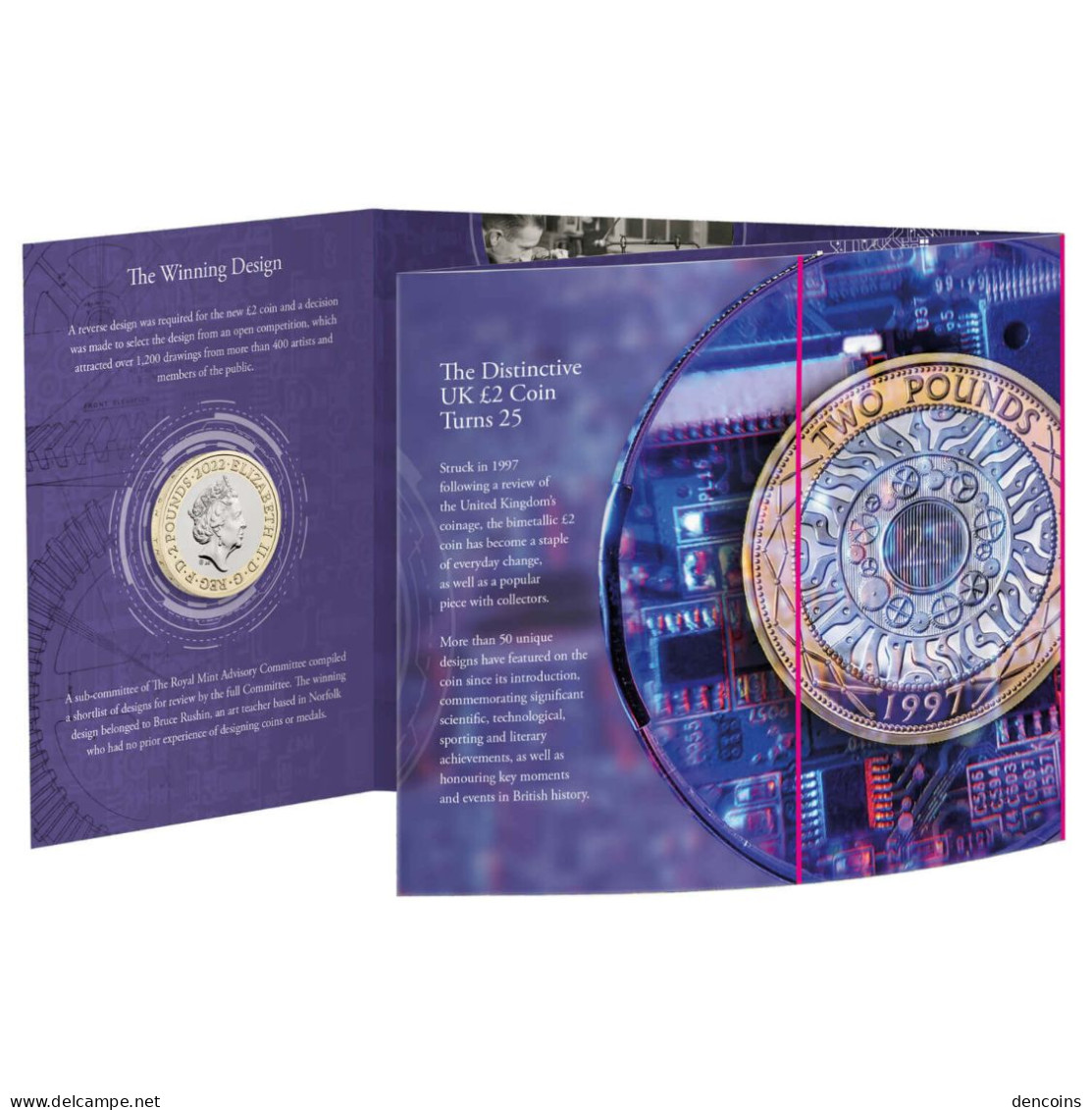 2 POUNDS GREAT BRITAIN 2022 CELEBRATE 25 YEARS OF THE ICONIC £2 COIN - 2 LIBRAS GRAN BRETAÑA GB - NEUF - NEW - 2 Pounds