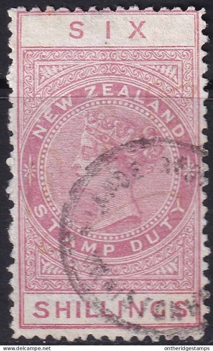 New Zealand 1882 Sc AR7 SG F5g Postal Fiscal Used Small Thin At Top - Fiscali-postali